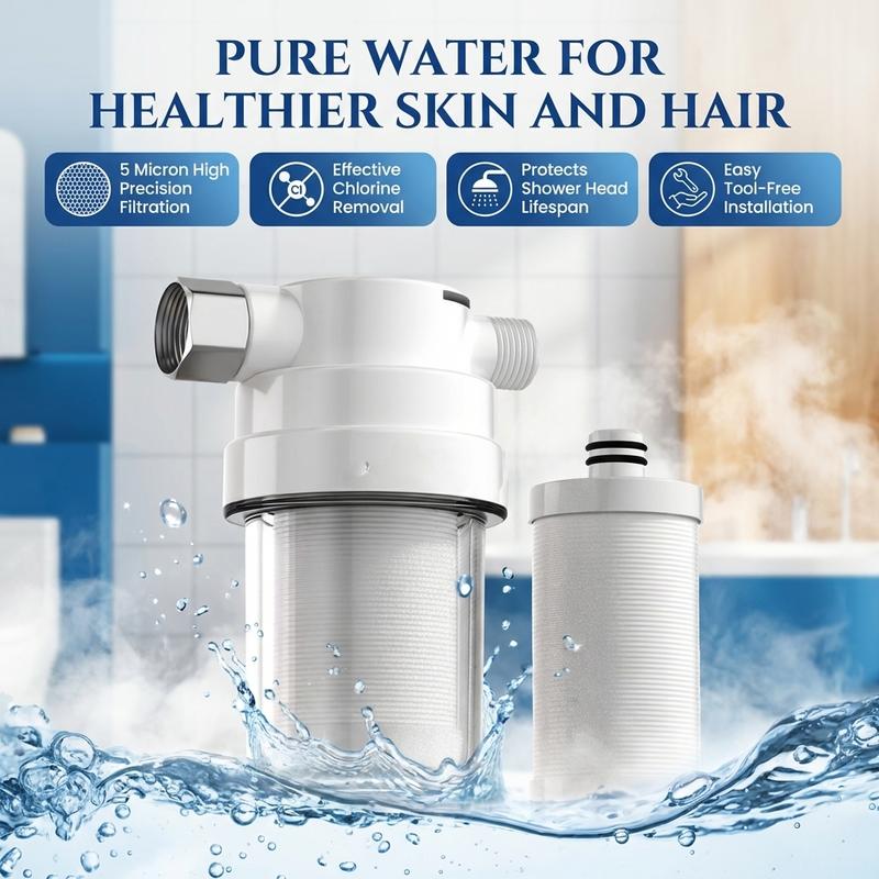 Whole-house water filtration system, DIY stackable pre-filter, household sediment filter, suitable for well water/municipal water, removes rust, sediment, and residual chlorine Whole-house water filtration system, DIY stackable pre-filter, household sediment filter, suitable for well water/municipal water, removes rust, sediment, and residual chlorine