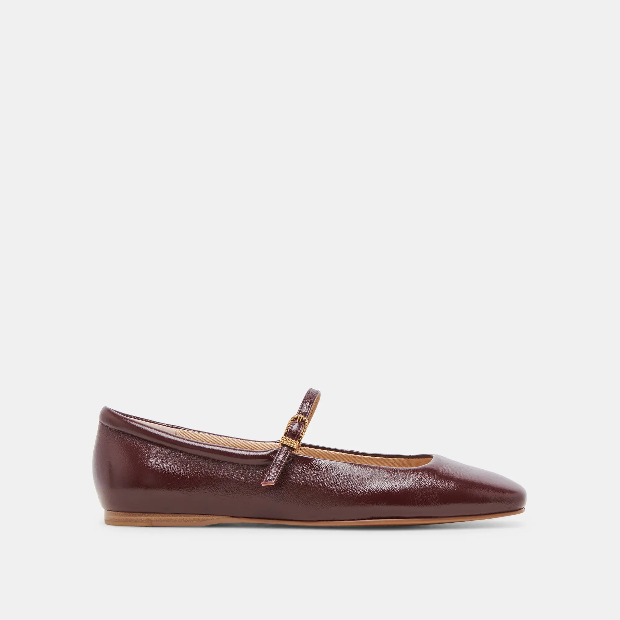 Dolce Vita REYES BALLET FLATS CRANBERRY CRINKLE PATENT