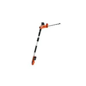 VEVOR 20V Cordless Hedge Trimmer, 18 inch Double-edged Steel Blade, Pole Hedge Trimmer Kit 20V Battery, Fast Charger Included, 74-94 Telescoping Design for High Branches