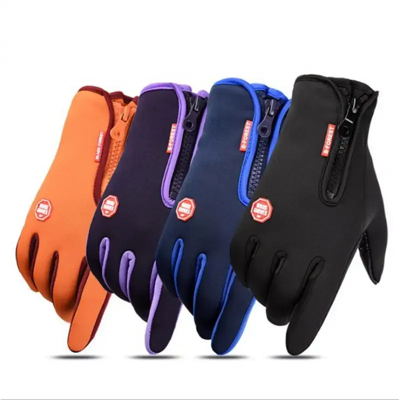 Colorful zipper double layer rose red