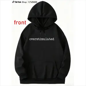 Unhinged Women’s Hoodie – Overstimulated Period Adult Humor Graphic Shirt