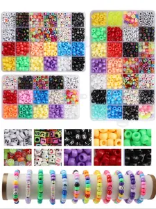 15-24-28 Grid Bead Bracelet Making Kit, DIY Letter Beads Box Set, Handmade Jewelry Accessories, Craft Supplies for Beginners & Professionals