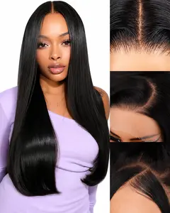 [18 Inch $40] 13x4 Straight & Body Wave HD Lace Front Wigs Human Hair Natural Black 180 Density 13x4 HD Human Hair Wigs with Baby Hair