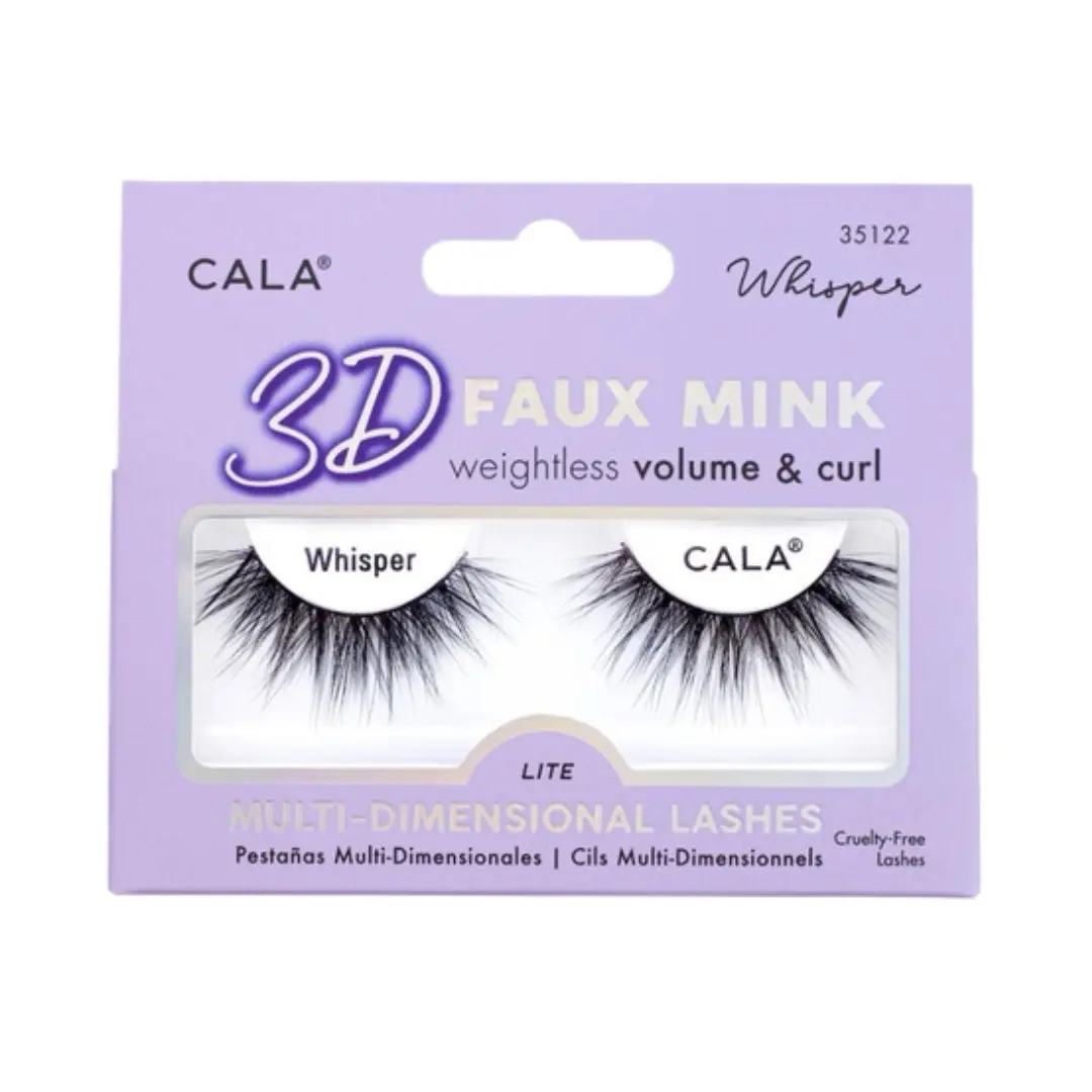 3D FAUX MINK LASHES: WHISPER