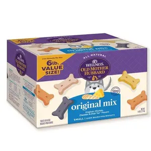 Wellness Original Mix Dog Biscuits, Natural, Training Treats, Four Flavors, Small Size, (6 Pound Bag)
