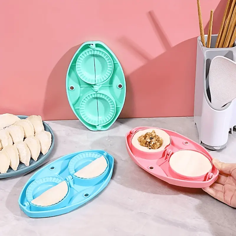 Pack of 2 Dumplings Mold, Dumplings Quick Maker, Creatively Presses Dumplings, Skin Molds