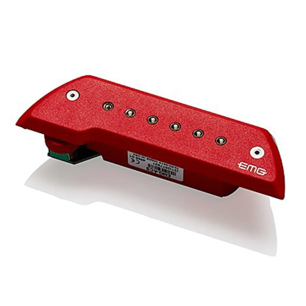 EMG Pickup for Acoustic Instruments Red