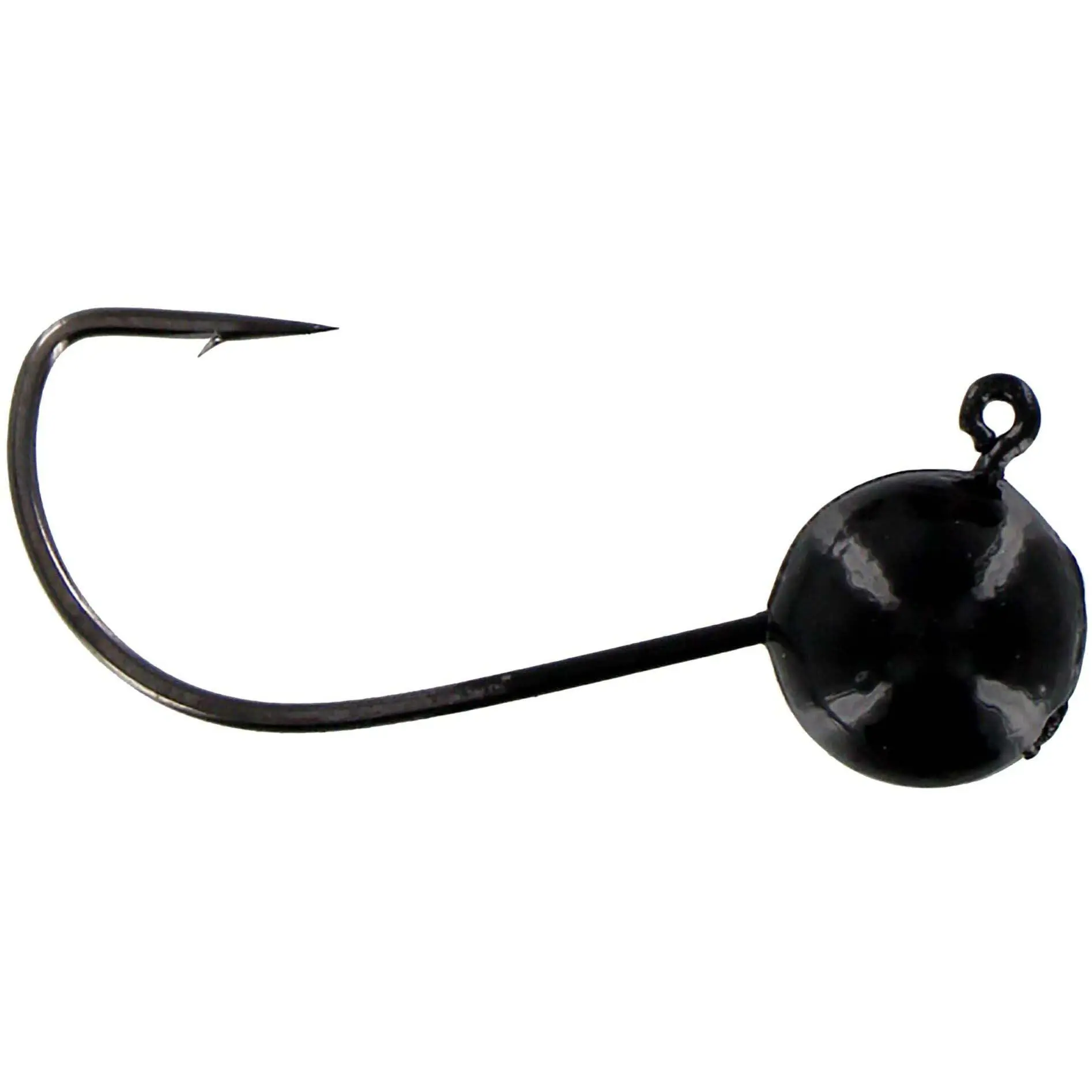 Wacky Head Jigs, Durable Powder-Coated Ball Head Fishing Lures with Gamakatsu 3/0 Hooks and Extended Screw Eye, Available in Varied Weights, Pack of 5, Sturdy, Available In Packs Of 5, Hook Penetration