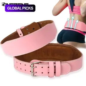 Adjustable Leather Waist Belt, 1 Count Waist Trainer Belt for Women, Comfortable Support Strength Training Belt for Weightlifting and Squat, Fitness Belt, Supporting Belts