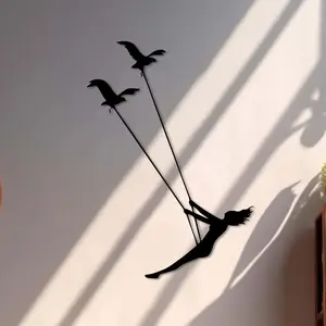 Metal Wall Art, Silhouette Wall Decor, Wall Hanging Decor, Home Decor, Room Decor, Bedroom Decor, Living Room Decor, Office Decor