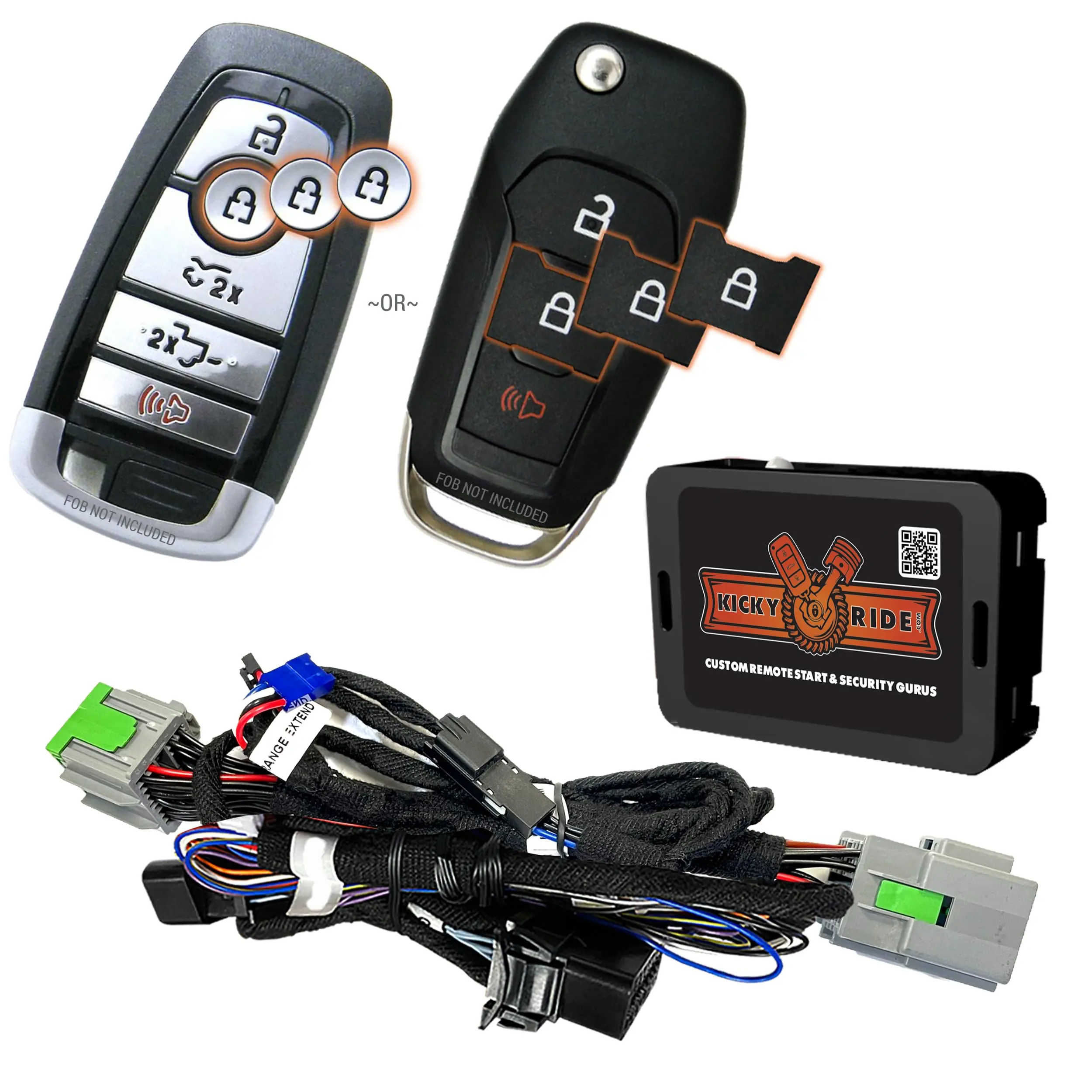 Plug in Remote Start for 2024+ F-150 Trucks - No Tools req'd! - Available Phone App Control! (KR-RS-F150R)