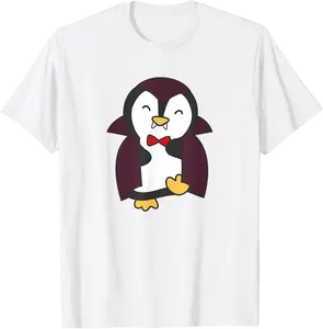 Penguin Happy Halloween Cute Vampire Costume Penguins T-Shirt - Phoebeumba Shop 20B0CH5GMRXZ
