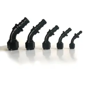 Car oil cooling hose connector, inverted oil hose connector 45-degree  AN tower connector