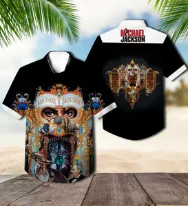 Michael Jackson Dangerous Album Cover Hawaiian Shirt