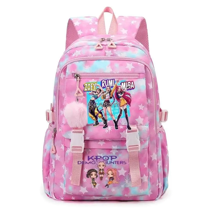 K-Pop Demon Hunters Backpacks Capacity Student SchoolBag For Teenager Backpack For Women Girls Boys Daily Use