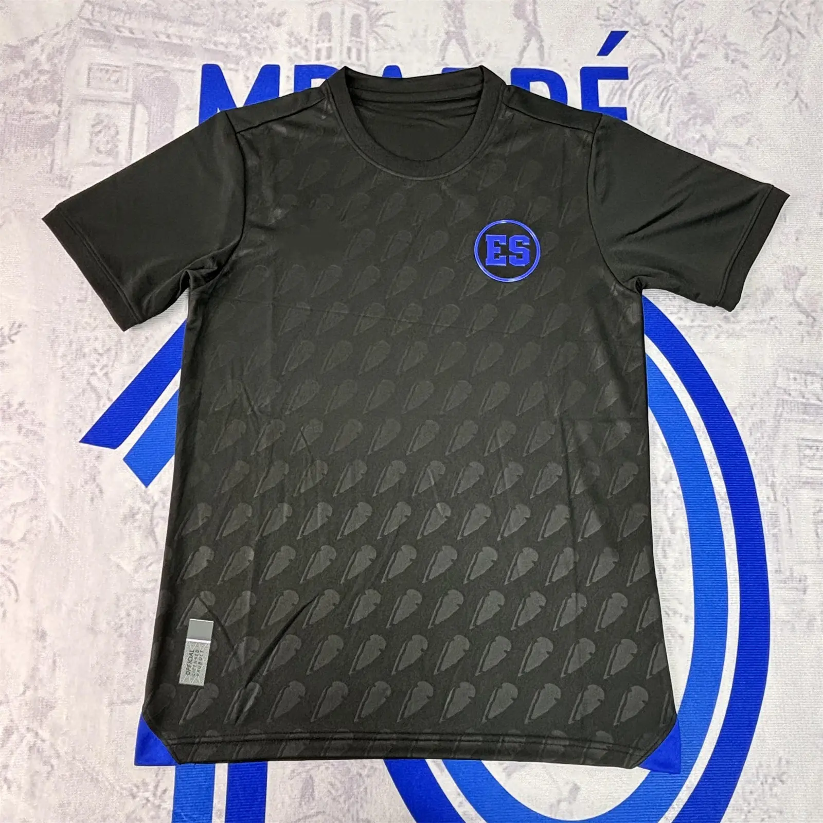 2025 El Salvador National Team Third Away Black Short Sleeve Soccer Jersey Fans Version Breathable