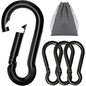3.1&4 Inch Heavy Duty Carabiner Clips Load 1000lbs, 2&4&8Pack Large Snap Hooks for Gym, Outdoor, Swing, Hammock