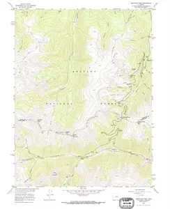 Berthoud Pass Colorado USGS Topographic Quadrangle Map, 1957, 1:24000