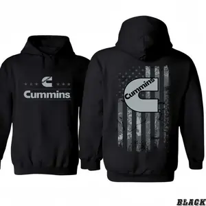 🚛💨[Graphic Hoodie] JH Design Cummins Diesel Hoodie & T-Shirt – Vintage American Workwear Graphic Pullover, Unisex Mechanic Streetwear, Diesel Power Truck Engine Lovers Hoodie, Casual Garage Pullover, Viral Streetwear Top