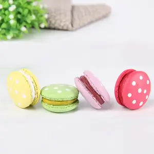 Macaron Fridge Magnets – Colorful Polka Dot Kitchen Decor, French Pastry Magnet Set, Cute Bakery Aesthetic, Coffee Bar Accessories, Dessert