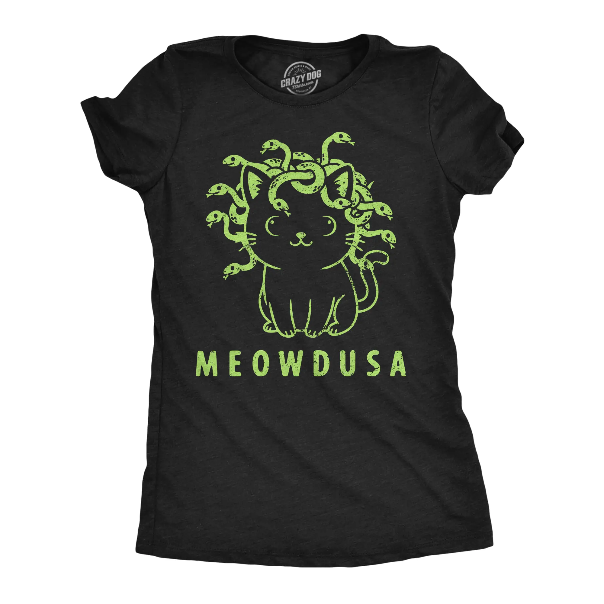 Womens Funny T Shirts Meowdusa Sarcastic Kitten Graphic Novelty Tee For Ladies Funny Womens T Shirts Cute Vintage Fashion Casual Ladies T-Shirt Gift Funny Cat Top Women's Novelty Tees Black -