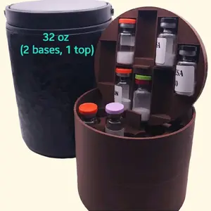 JAR NOT INCLUDED - 3ml Hydrapeak vial inserts (25oz holds 30 vials & 32oz holds 52 vials)