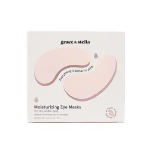 Grace & Stella Moisturizing Pink Eye Masks 48 Pairs - New