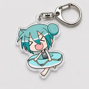 Miku Expo Candy Jar Acrylic Keychain – Cute Anime Vocaloid Charm, Kawaii Sweet Idol Bag Accessory, Double-Sided Otaku Gift