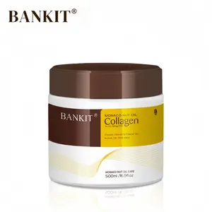 BANKIT Premium Collagen Hair Mask with Moroccan Argan & Avocado Oils - Rebuilds, Protects & Nourishes Damaged Hair, All Hair Types, 500ml/16.9oz