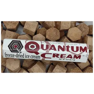 O.M.Geeks Ltd Quantum Cream Freeze-Dried Ice Cream Mexican Chocolate 2 Pack and 7 Pack & 21 Pack Non-Dairy, Nut-Free, Gluten-Free, Coconut, Sweet, Snack
