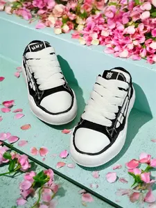 Unisex Sports Couple Shoes, High-Grade Skeleton Sneakers Trainers, Black & White Canvas Versatile Casual Shoes