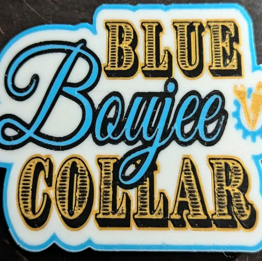 Blue Collar Boujee Keychain