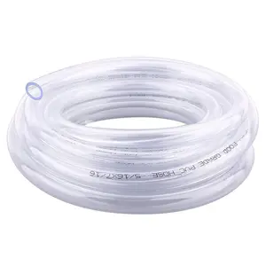 PVC Tubing 5/16" ID X 7/16" OD Flexible Clear Vinyl Hose 50 Feet - Food Grade