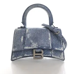 Pre-owned Calfskin Crossbody Bags Balenciaga Hourglass XS Top Handle Bag