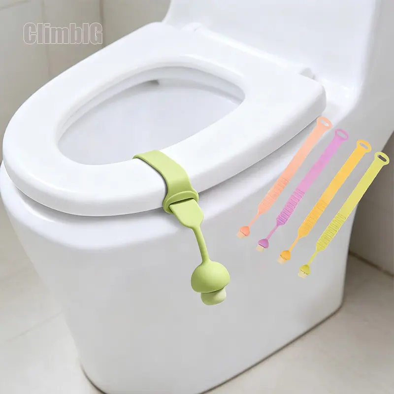 4/8Pcs Mushroom Toilet Seat Lift Handle, Self-Adhesive Toilet Lid Handle, No-Touch Toilet Seat Lifter, Non-Slip Grip, Bathroom Accessories, Easy Install, Fits Most Toilet Lids, Reusable Home Gadget, Hygienic Keeps Hands Clean