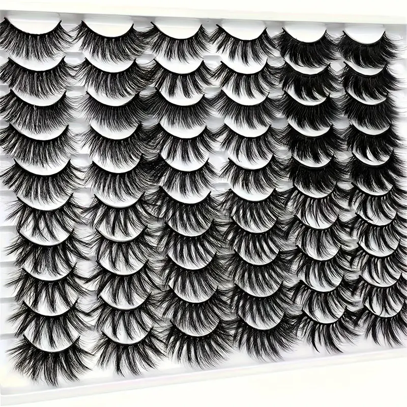 Mixed Styles False Eyelashes, Fluffy Layered Volumized Fake Lashes, Multilayer Eye Makeup Strip Lashes for Lash Extensions, Women & Girls Three-dimensional Cosmetic Lashes, Eyelash Falsies