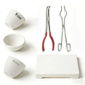 6Pcs Jewelry Casting Kit  Professional Metal Melting Set with Ceramic Crucible