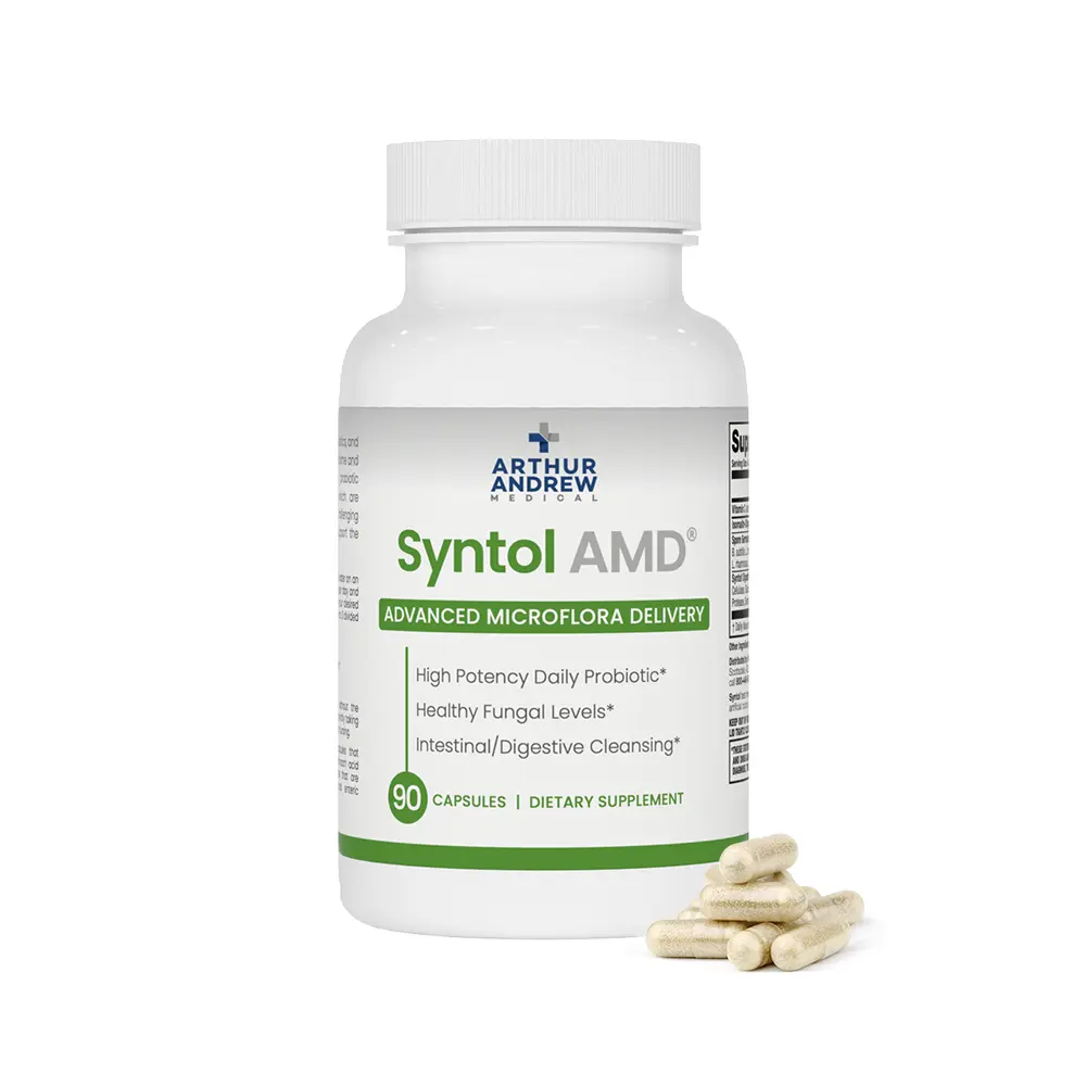 Arthur Andrew Medical Syntol AMD 3-in-1 Probiotic Formula with Prebiotic Fiber & Yeast Cleansing Multi-Enzymes for Daily Probiotic and Immune Support