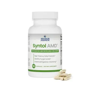 Arthur Andrew Medical Syntol AMD 3-in-1 Probiotic Formula with Prebiotic Fiber & Yeast Cleansing Multi-Enzymes for Daily Probiotic and Immune Support