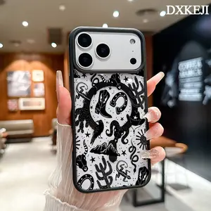 Wild Western cowboy cowgirl desert Pattern Magnetic MagSafe Phone Case for iPhone 17 Air/16 Pro Max 15 Pro 14 13 12 11 Plus Shockproof Slim Protective Cover Casing
