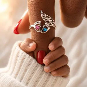 Mommy of an Angel Adjustable Ring – Memorial Gift for Angel Moms