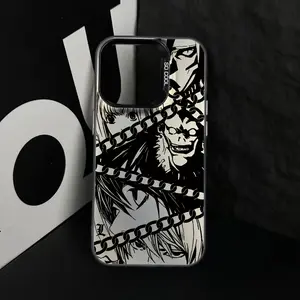 Minimalist Cool Dark Anime D-DEATH N-NOTE phone case Compatible with iPhone 17/16/15/14/13/12/11/Pro/ProMax/Plus/Air/Xsmax/E, for Samsung S26/S25/S24/S23/S22/Plus/Ultra/Fe, Featuring a Shockproof Matte Back, Slim Protection, Trendy Gift for Birthday