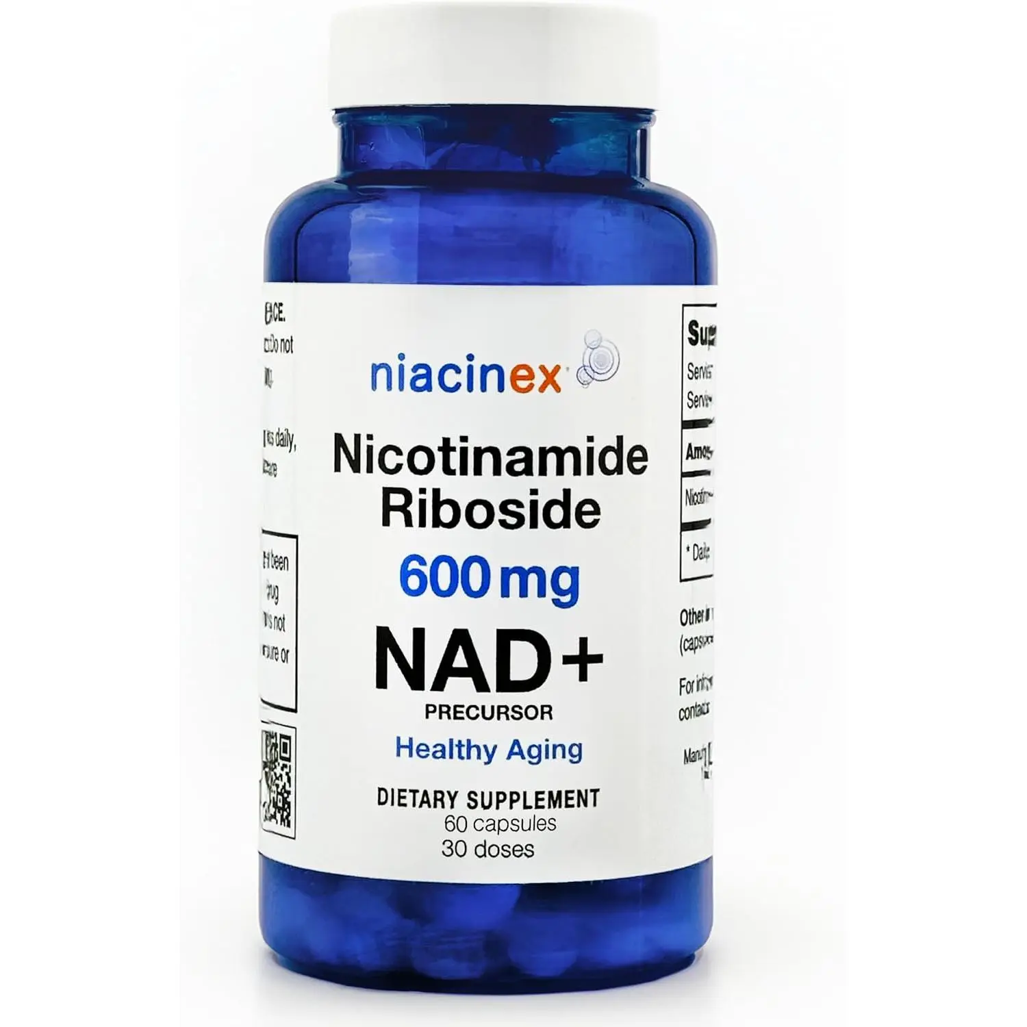 NAD+ Supplement - 600mg Pure Nicotinamide Riboside (NR) - Healthy Aging, Mental Clarity & Energy Booster - Cell Regeneration Supplements for Women and Men - 60 NAD Plus Capsules - Made in USA
