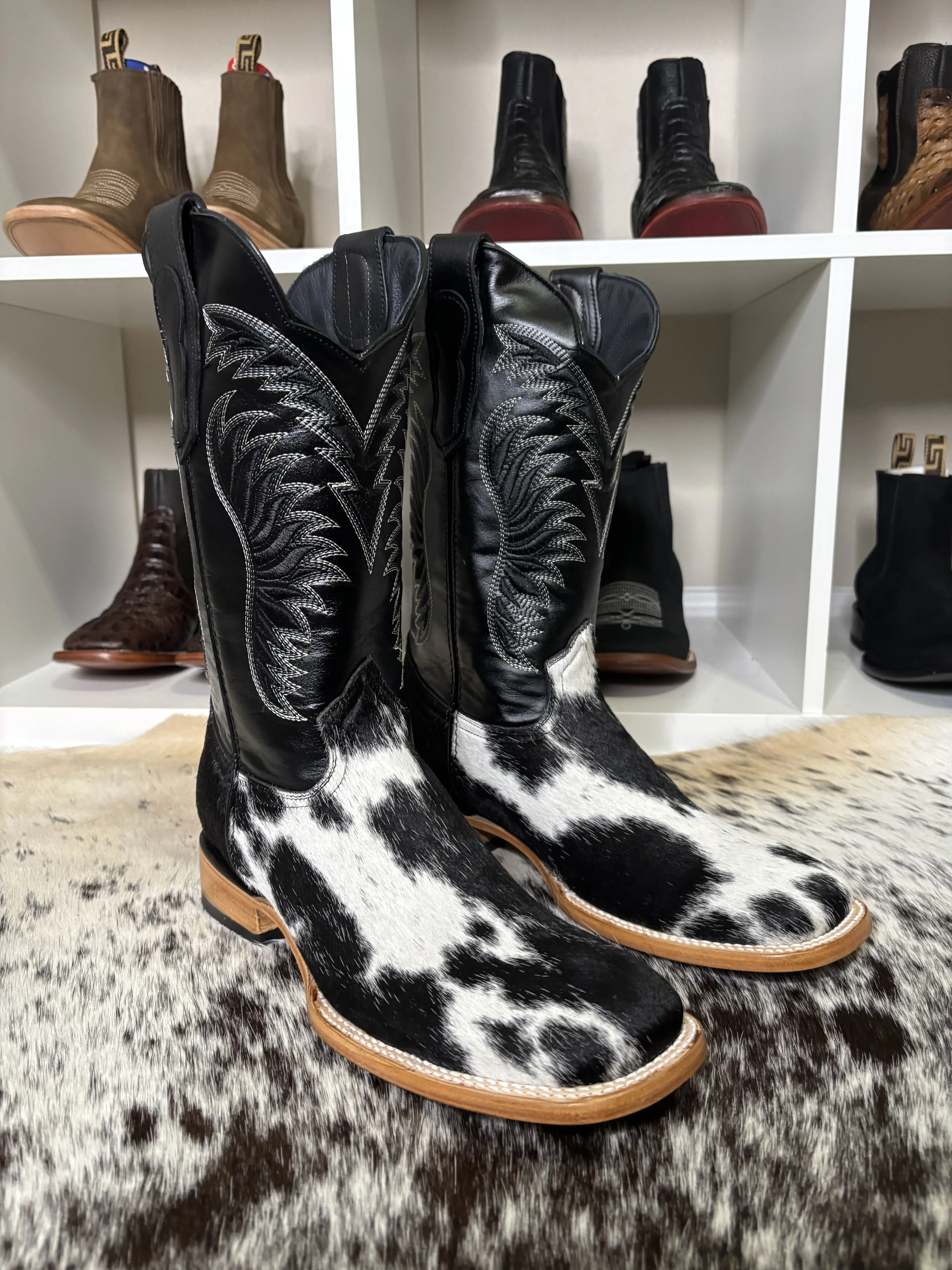 Mens Cow Hide Boots Each Pair Is Unique True To Size - TikTok Shop