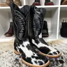 Mens Cow Hide Boots Each Pair Is Unique True To Size