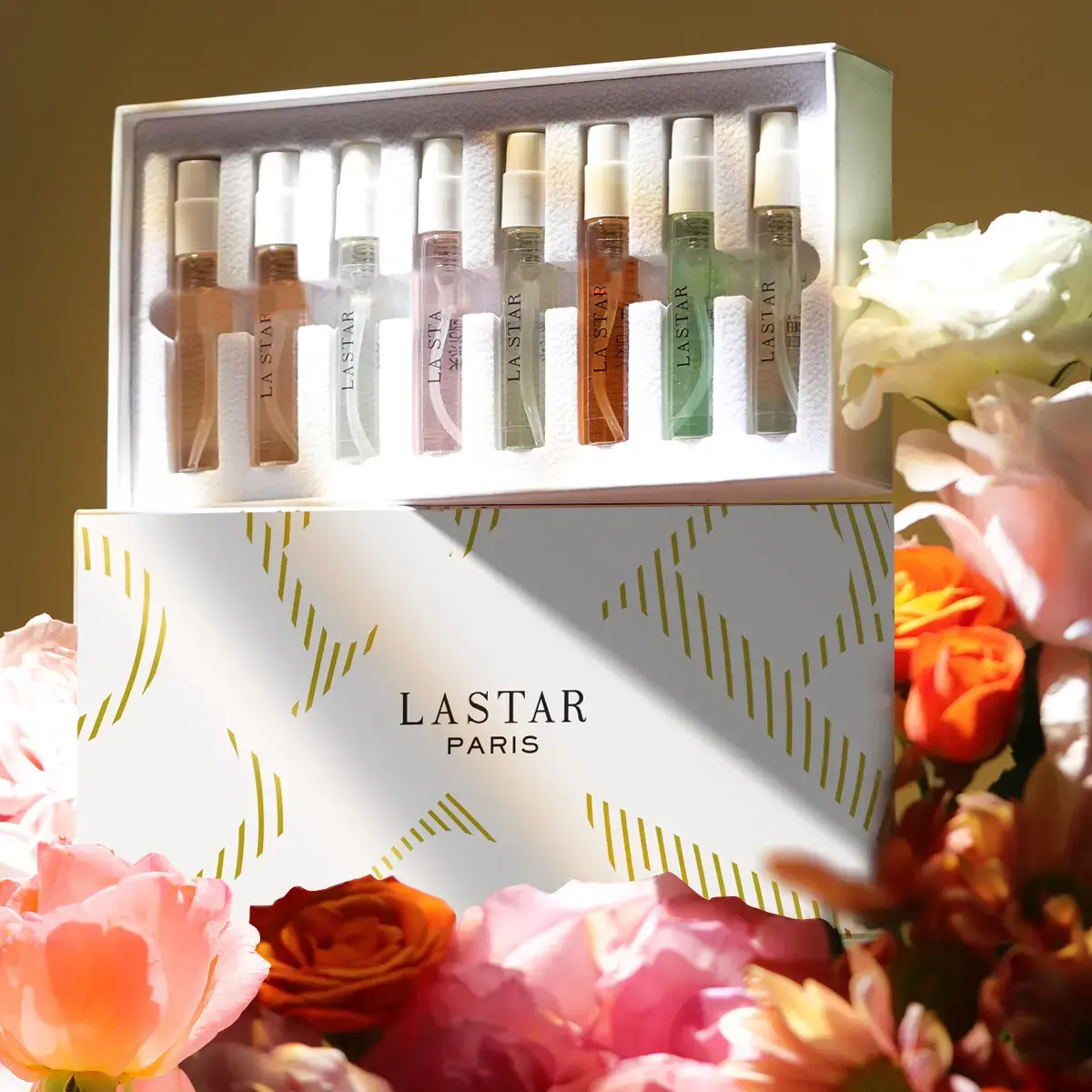 Ladies Eau De Toilette Spray Set with Gift Box, Perfume Gift Sets, Fragrance Sets, Fragrance Ensemble, 8 Counts/set Perfume Sprays, Suitable for Elegant Ladies, Lasting and Charming Perfume -8 Kinds Of Natural Perfumes