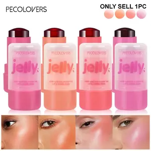 Waterproof Jelly Blush Stick, 1 Count Moisturizing Blush, Natural Look Lightweight Blush, Soft Color Shadow, Suitable for All Skins, Valentine's Day Gift