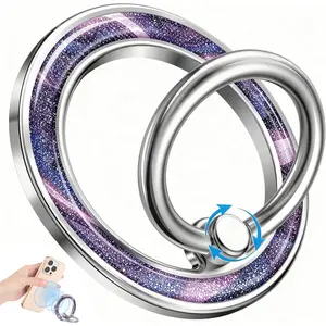 Phone Ring Holder Compatible with MagSafe - Cell Phone Grip  Removable Finger Ring Grip Stand Cute Girly Kawaii Design for  17 Pro Max 16 15 14 13 12 Series Quicksand