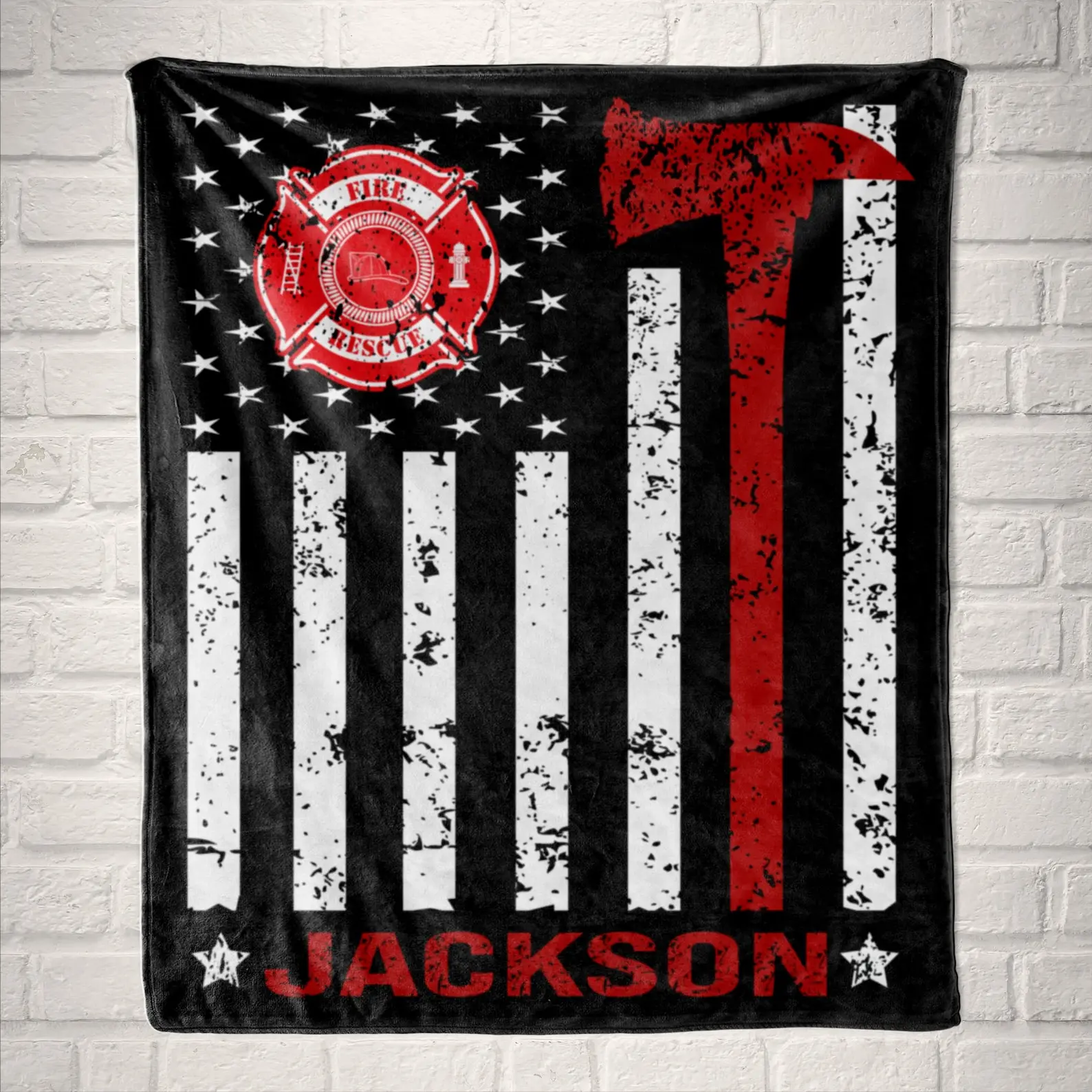 Personalized Firefighter Blanket: Academy Graduation Gift