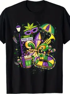 Men's and Mardi Gras T-Shirt - Vibrant New Orleans